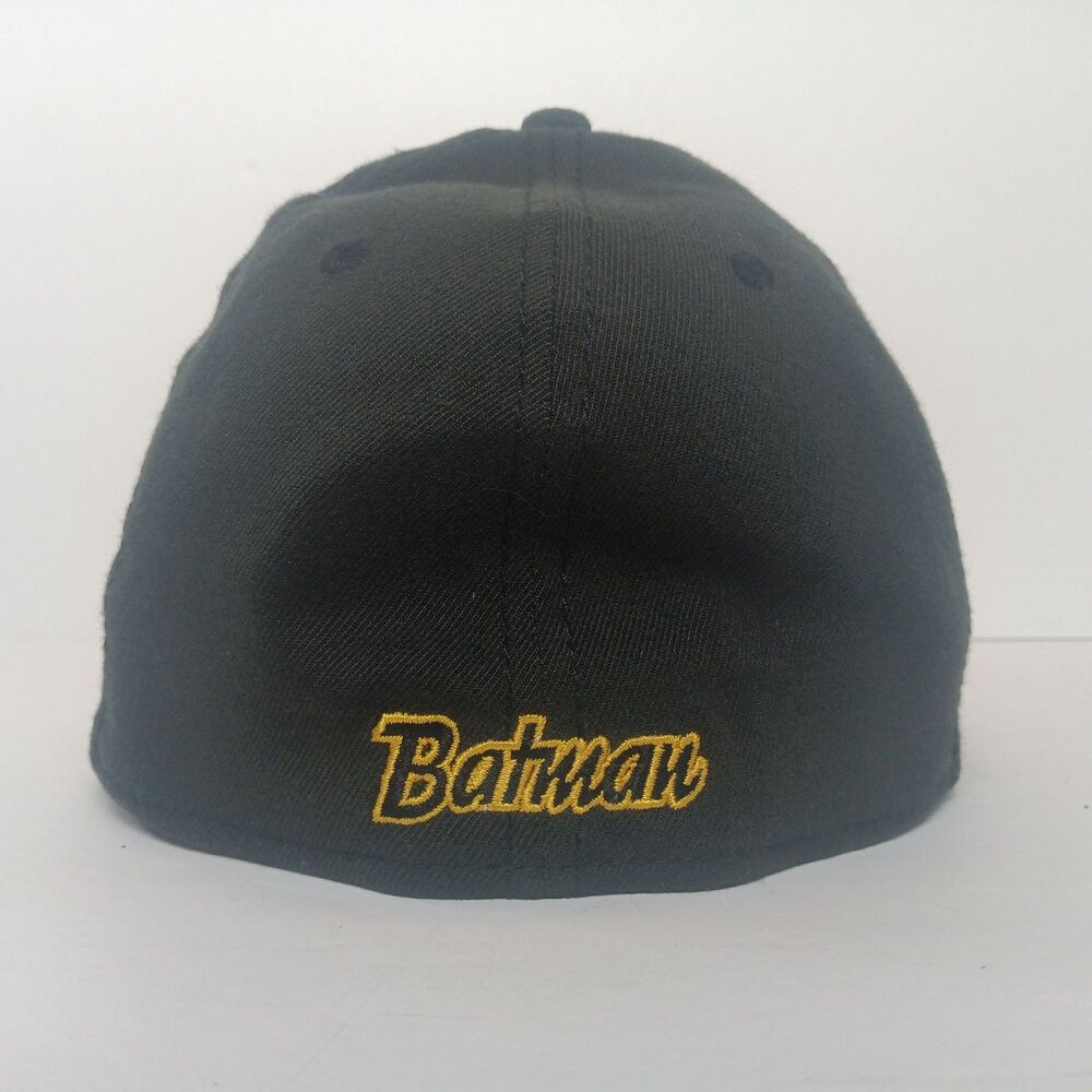 DC Comics Originals Batman Baseball Cap 39Thirty StretchFit Medium-Large New Era - Picture 2 of 10